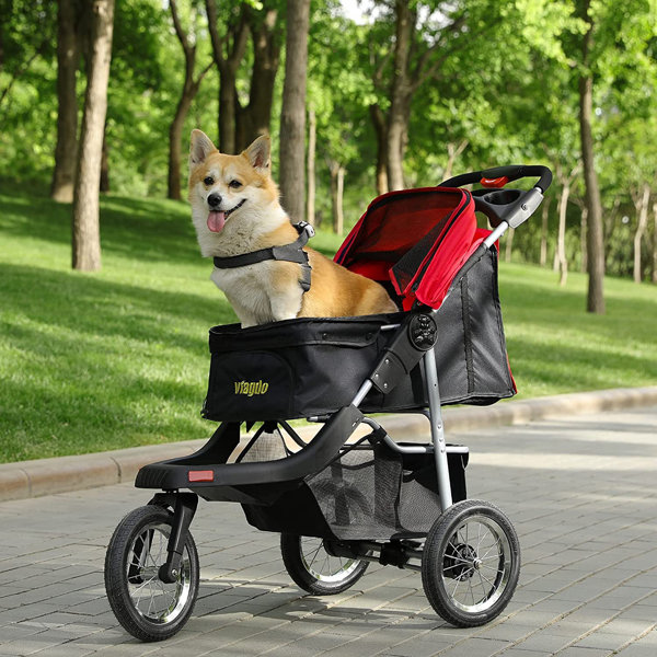 VIAGDO Foldable Pet Jogger Stroller & Reviews Wayfair